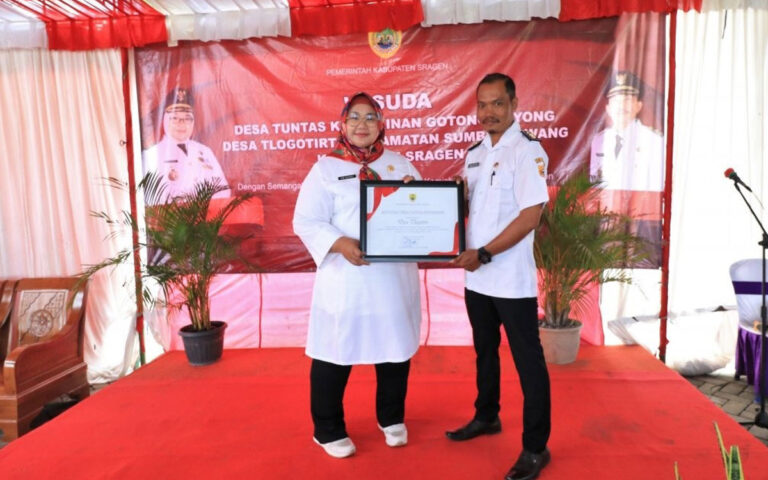 Desa Tlogo Tirto Sragen Lulus Sebagai Desa Tuntas Kemiskinan