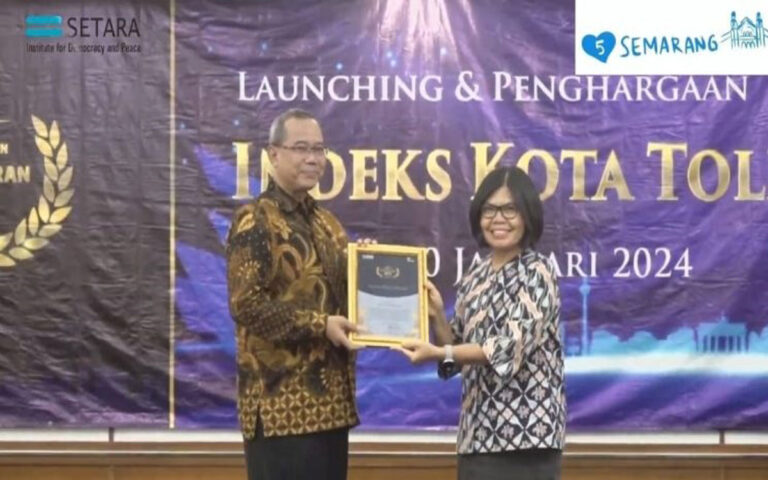 Semarang Tempati Urutan Ke-5 Indeks Kota Toleran Secara Nasional