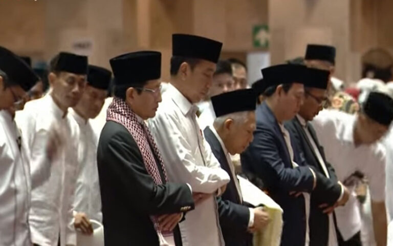 Jokowi dan Ma’ruf Amin Shalat Ied di Masjid Istiqlal