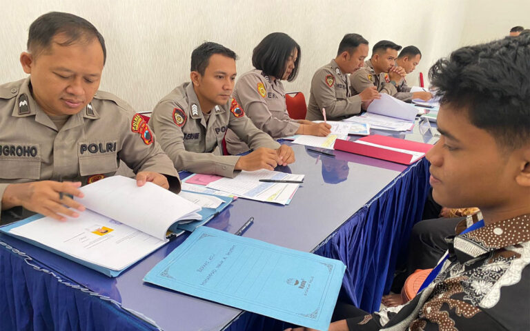 Seleksi Penerimaan Polri Tingkat Polres Semarang,148 Pendaftar Laksanakan Rikmin