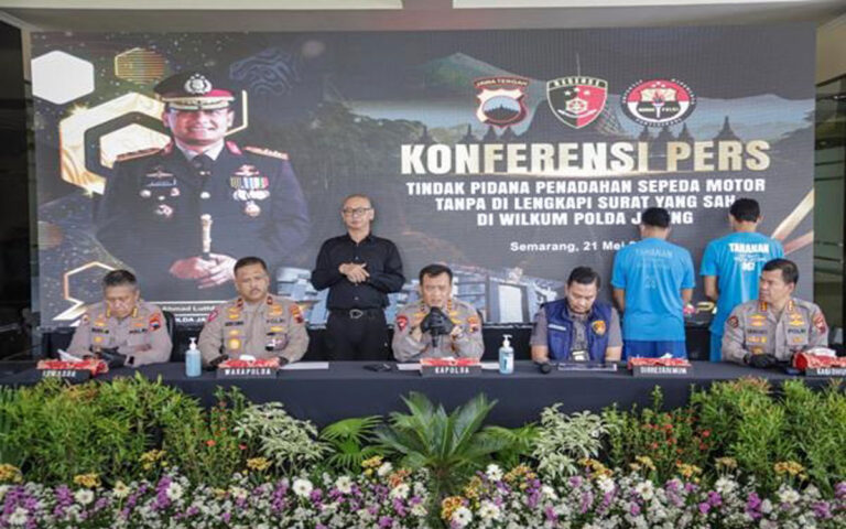 Polda Jateng Gagalkan Penadahan Motor Transnasional dari Indonesia ke Vietnam