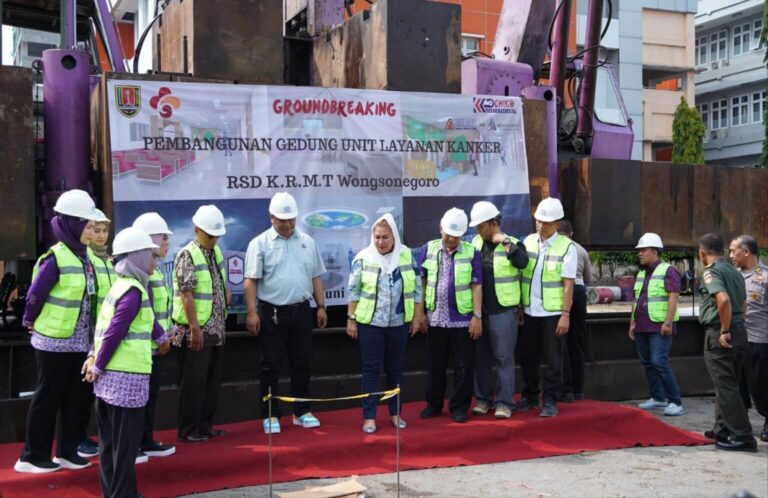 Groundbreaking Gedung Pelayanan Kanker Terpadu di RWSN, Mbak Ita Ingatkan Target Pembangunan