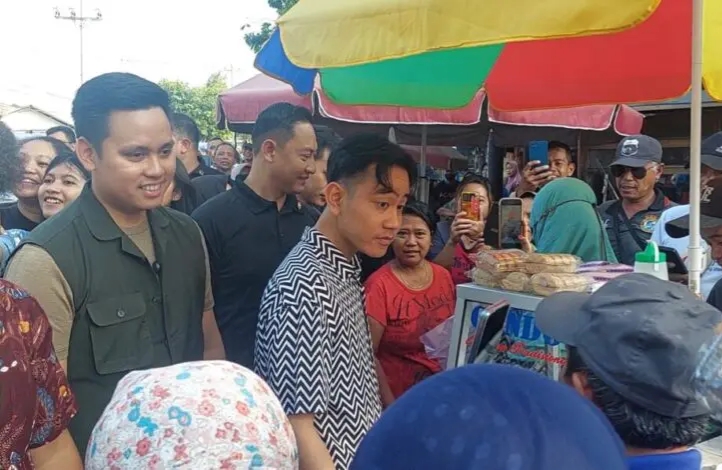 Gibran Mulai Blusukan Ke Pasar BK Semarang