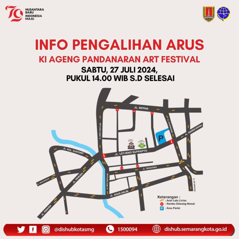 Ada Kirab dan Ki Ageng Pandanaran Art Festival, Berikut Pengalihan Arus Lalu Lintas