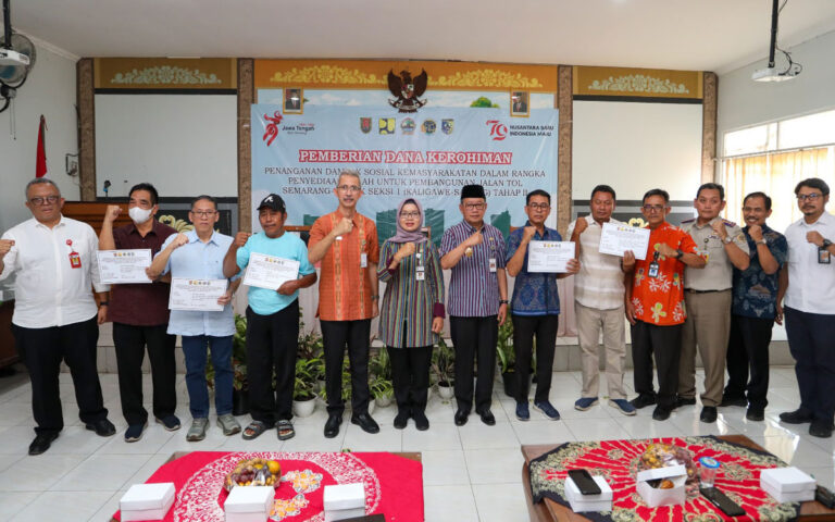Tim Terpadu Pemprov Jateng, Bayarkan Dana Kerohiman Tol Semarang-Demak Tahap II