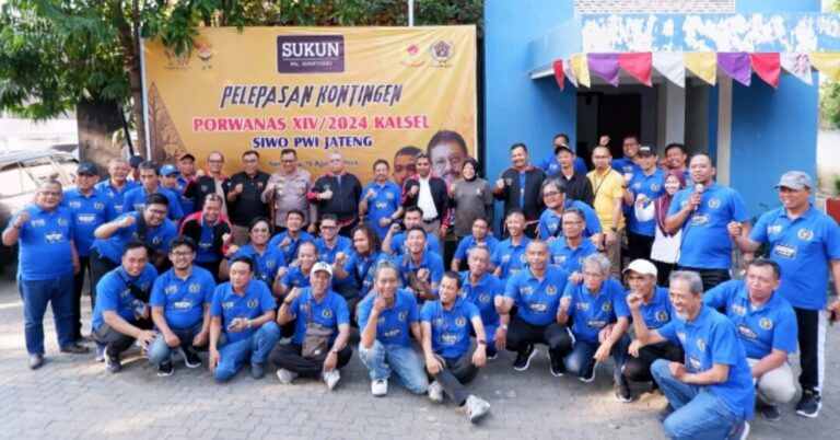 53 Orang Kontingen PWI Jateng Ikuti Porwanas XIV