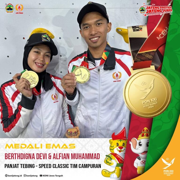 Istimewa, Atlet Blora Raih Medali Emas di PON 2024