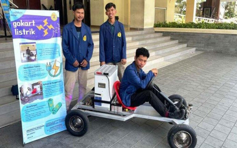 Gokart Listrik Hasil Riset Mahasiswa Teknik Elektro USM Mendapat Pujian