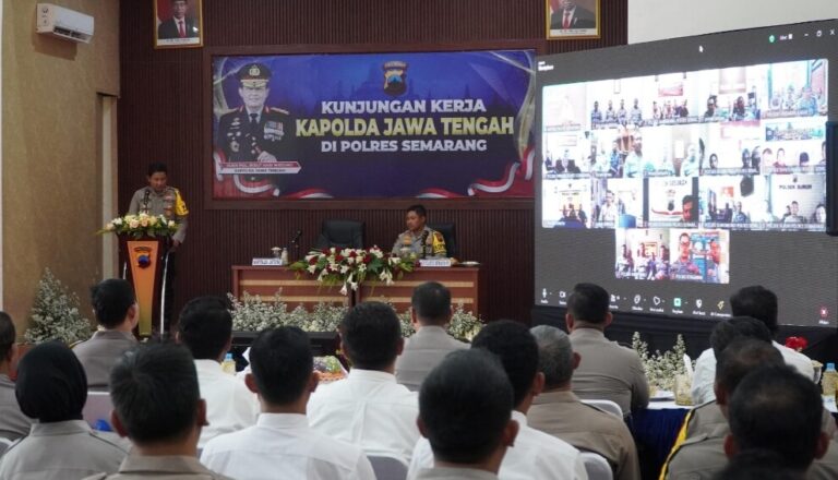 Kapolda Jateng Kunjungi Polres Semarang, Cek Kesiapan Pilkada Serentak 2024