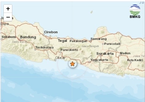Gempa Magnitudo 4,0 Guncang Kabupaten Kebumen