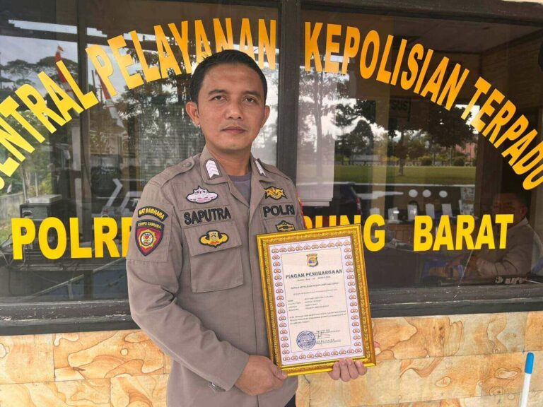 Aksi Heroik Personel Polda Lampung, Dapat Apresiasi Sekolah Inspektur Polisi dari Kapolri