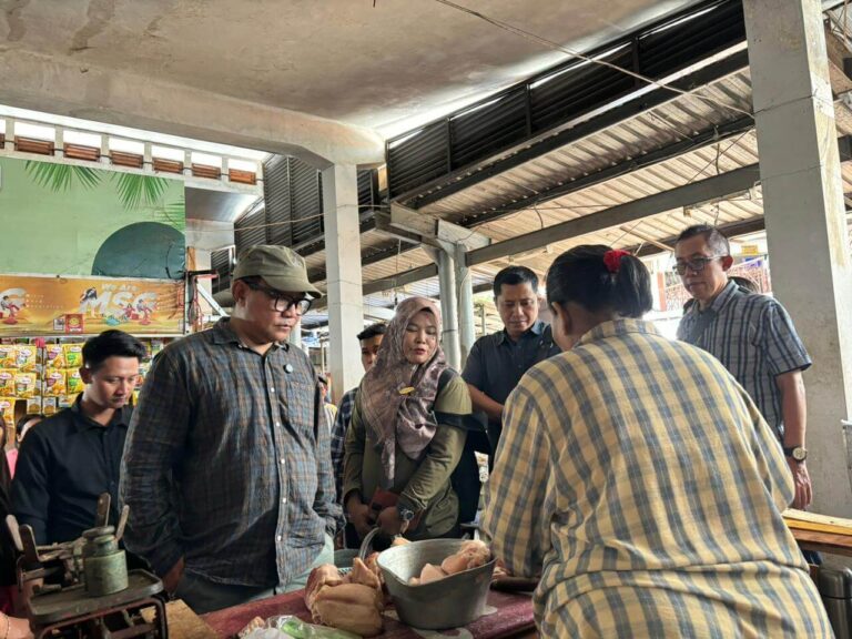 Iswar Kunjungi Pasar Tradisional, Pedagang Minta Cari Solusi Sepinya Pembeli