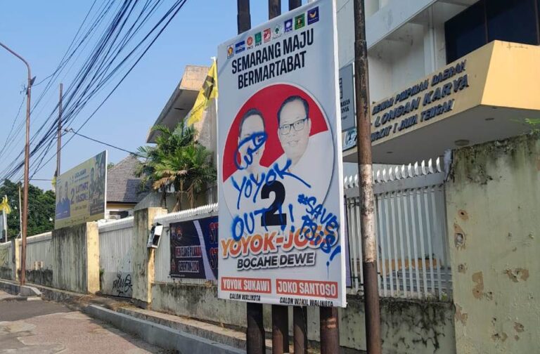 Perusakan Baliho Yoyok-Joss Kian Masif, Tim Pemenangan: Jangan Nodai Prinsip Demokrasi