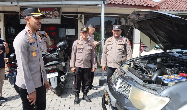 Persiapan Jelang Pilkada, Polres Demak Lakukan Pemeriksaan Randis