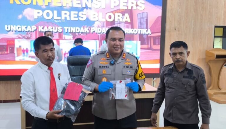 Edarkan Narkoba, Pria Asal Rembang Diamankan Polres Blora