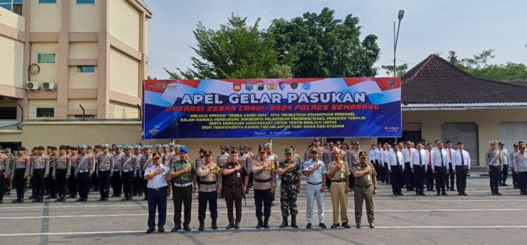 Polres Semarang Gelar Apel Ops Zebra Candi 2024, 98 Personel Polres Semarang Diterjunkan