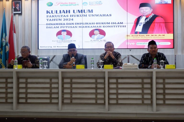 Kuliah Umum FH Unwahas Mengulas Mendalam Dinamika dan Implikasi Hukum Islam dalam Putusan Mahkamah Konstitusi