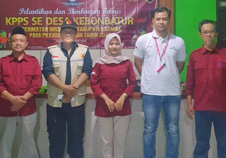 1.757 Anggota KPPS Mranggen Resmi Dilantik