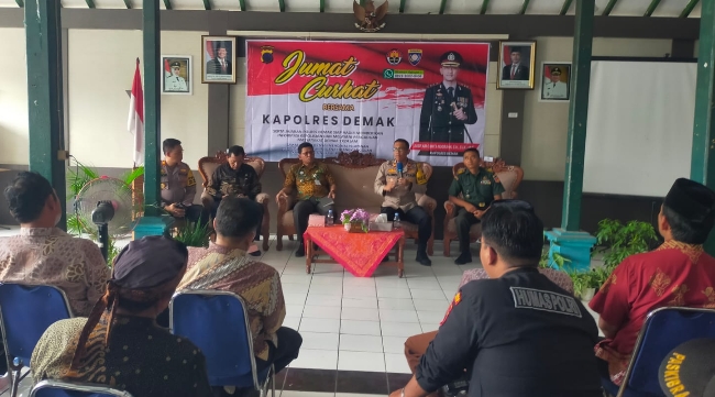Jumat Curhat Polres Demak, Dengar Aspirasi Masyarakat Mranggen