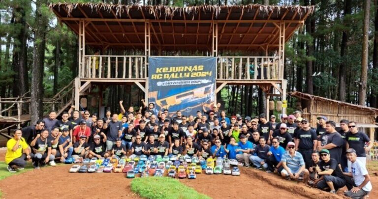 Puluhan Peserta Meriahkan Kejurnas RC Rally Indonesia 2024 di Sirkuit RC Rally Pinusia Park