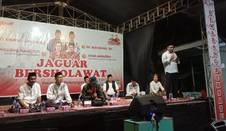 Warga Pedurungan Mantap Menangkan Agustin-Iswar, Jama’ah Jaguar Bersholawat Yakin dengan Kinerja Jaguar