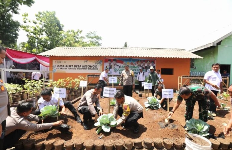 Polres Semarang Luncurkan Gugus Tugas Ketahanan Pangan di Desa Kesongo