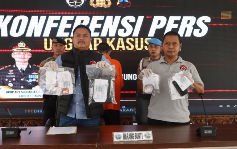 Kronologi Penangkapan Pengedar Sabu di Temanggung 