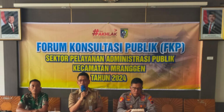 Forum Komunikasi di Demak Bahas tentang Peningkatan Pelayanan Administrasi Publik