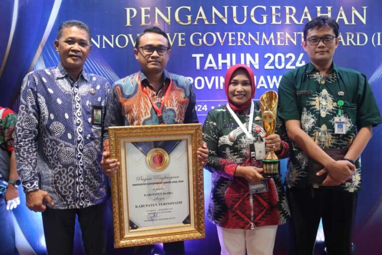 Pemkab Blora Raih Penghargaan Kabupaten Terinovatif di IGA 2024