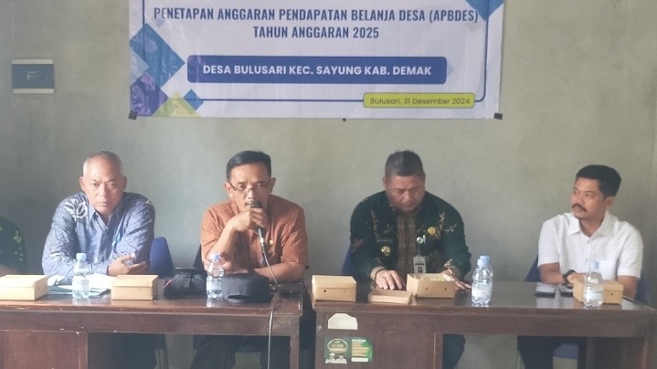Anggaran Pendapatan dan Belanja Desa Bulusari Demak 2025 Resmi Disahkan