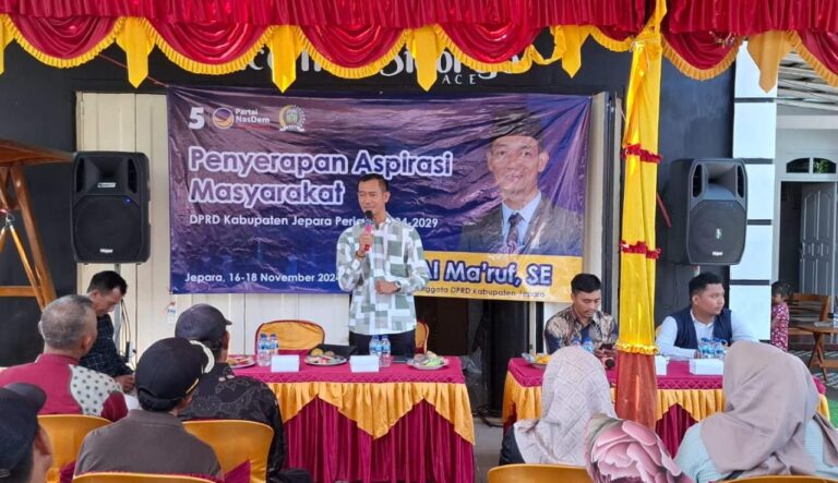 Anggota Komisi C DPRD Jepara, Al Ma’ruf Serap Aspirasi Masyarakat Ujungwatu