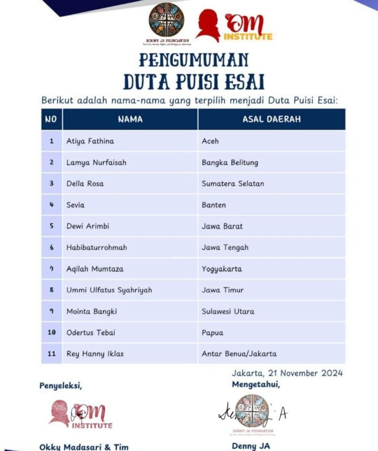 Habibaturrohmah dari Jateng Terpilih Duta Puisi Esai 2024