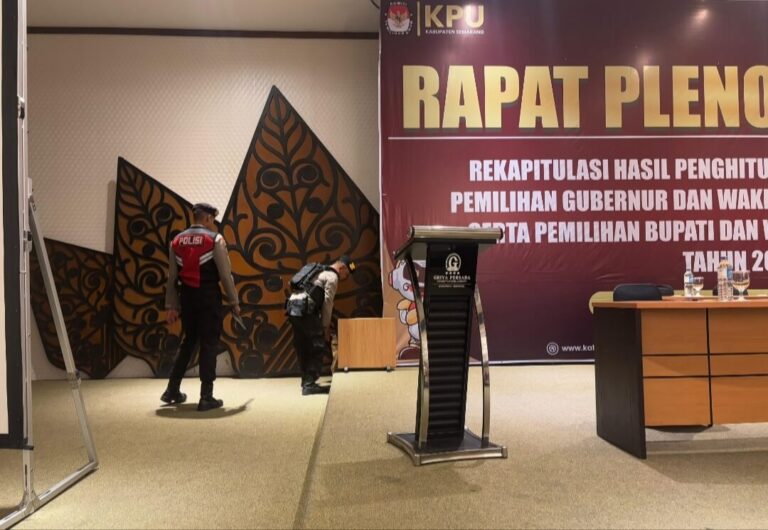 Polres Semarang Perketat Pengamanan Rekapitulasi Penghitungan Suara Pilkada 2024