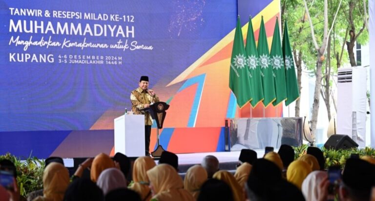 Presiden Prabowo: Muhammadiyah Berkontribusi Besar dalam Pembangunan Bangsa