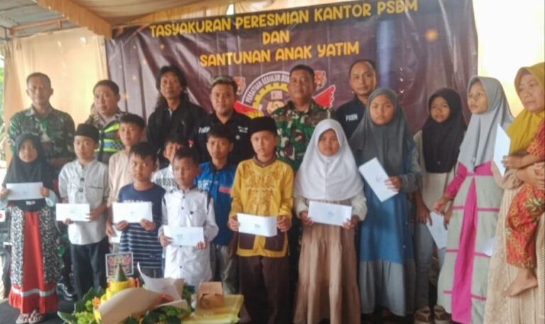 Tasyakuran Kantor Baru, Persatuan Sedulur Bumiayu Motor Santuni Anak Yatim