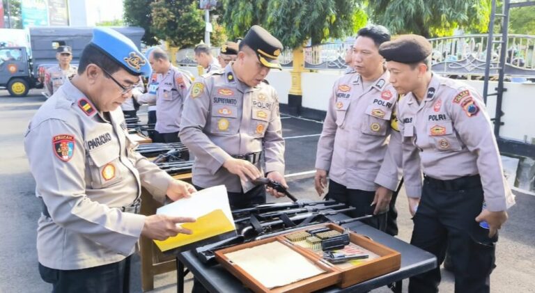 Cegah Penyalahgunaan Senpi, Propam Polres Purbalingga Gelar Pemeriksaan Senpi Dinas
