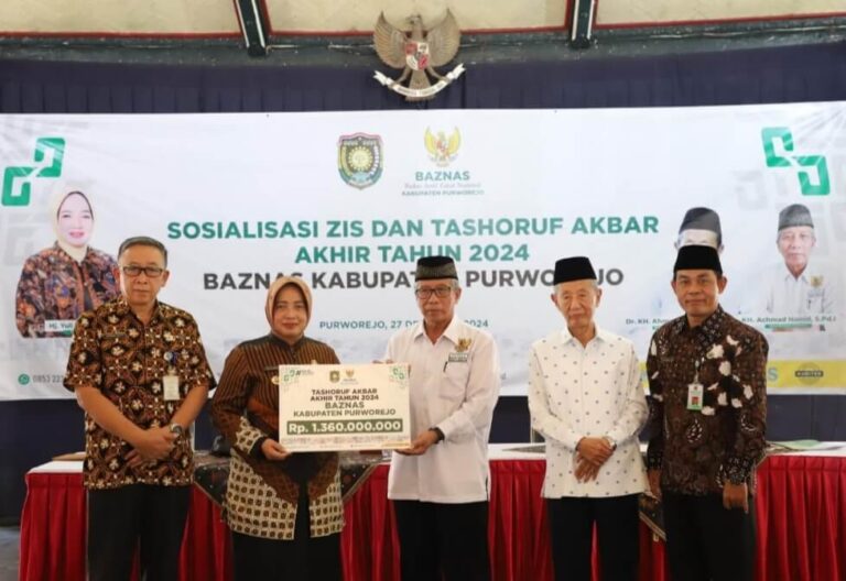 Dana Baznas Purworejo Tahun 2024, 96 Persen Sudah Ditasyorufkan