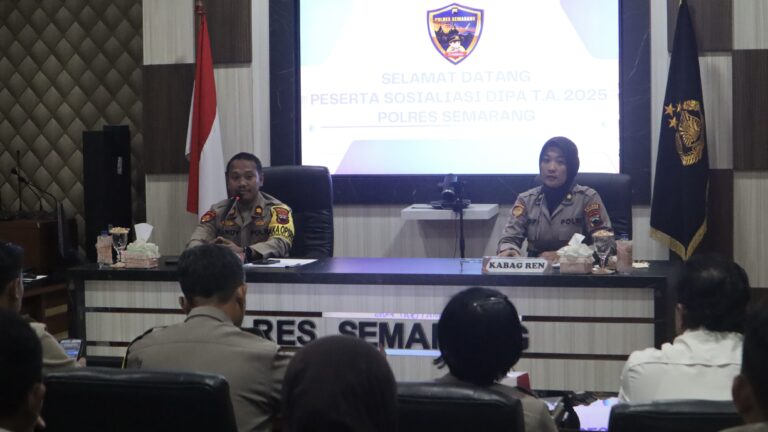 Polres Semarang Gelar Sosialisasi Anggaran DIPA 2025