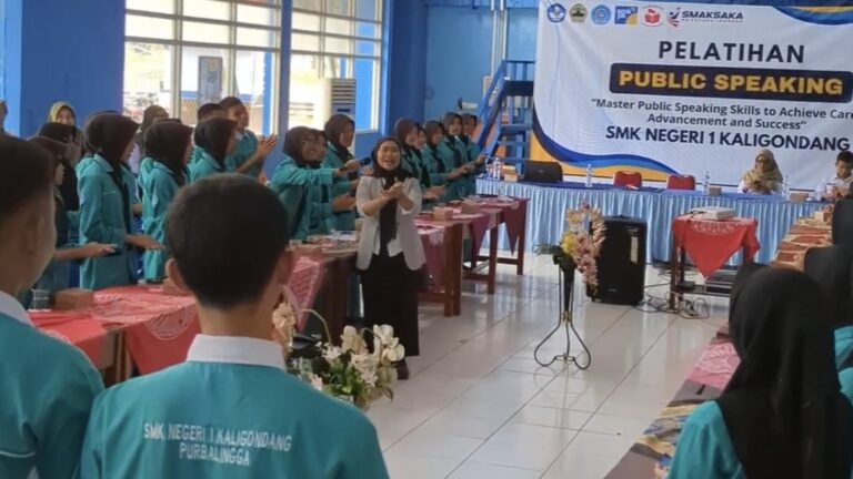 Ratusan Satgas Literasi SMKN 1 Kaligondang Dibekali Ketrampilan Berbicara