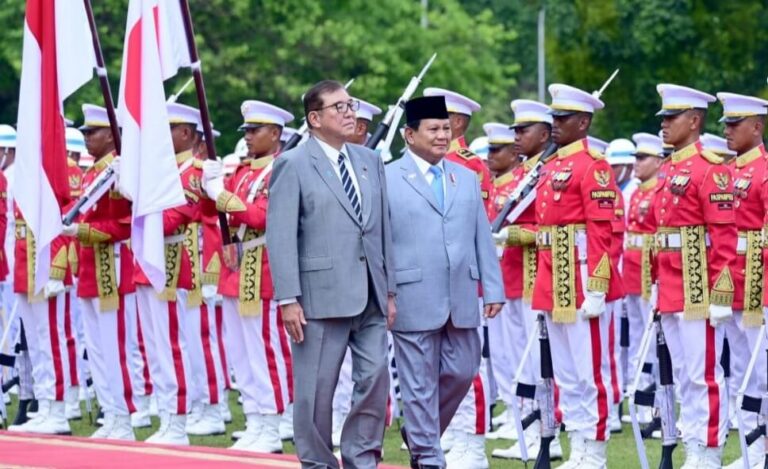 Presiden Prabowo Sambut PM Ishiba di Istana Kepresidenan Bogor