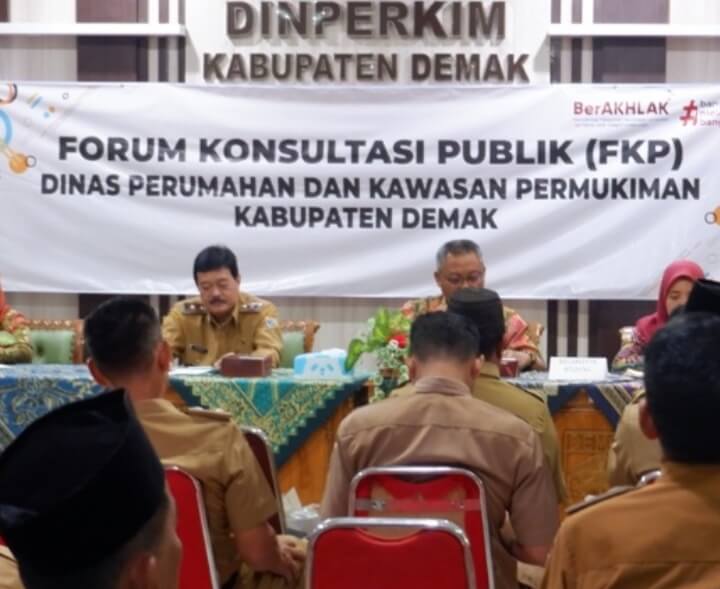 141 Kepala Desa Hadiri Forum Konsultasi Publik Dinperkim Demak