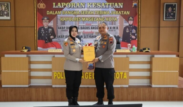 AKBP Anita Indah Setyaningrum Resmi Jabat Kapolres Magelang Kota Baru