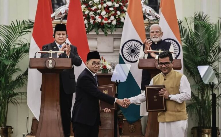 Indonesia dan India Tandatangani MoU di Berbagai Bidang