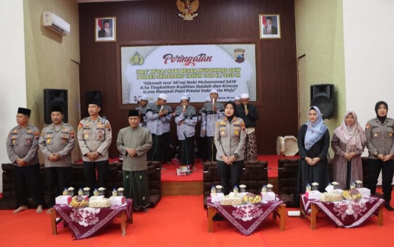 Peringati Isra’ Miraj, Polres Semarang Gelar Pengajian dan Santunan