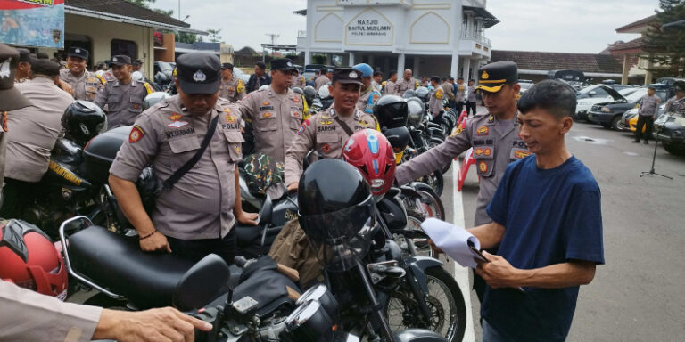 Polres Semarang Observasi Ratusan Kendaraan Dinas