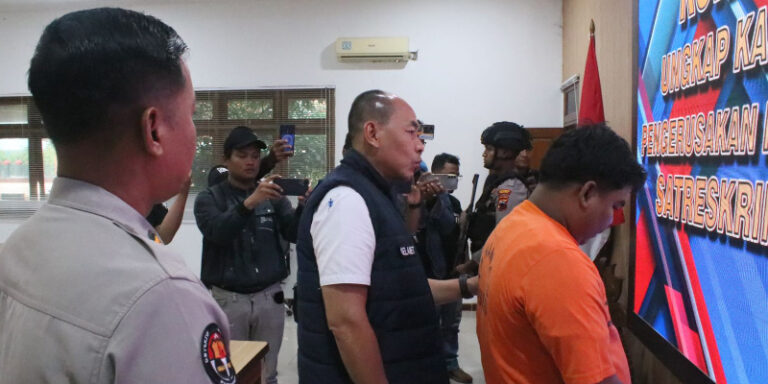 Satreskrim Polres Blora Amankan Delapan Orang Terkait Perusakan Rumah di Kedungtuban