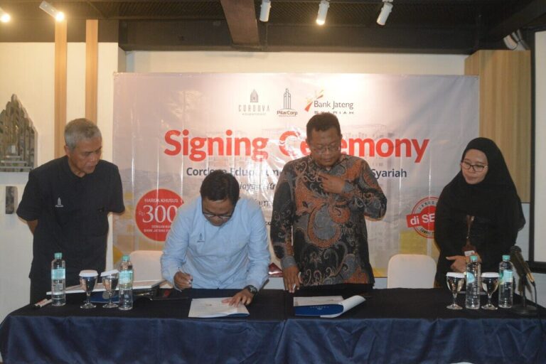 Bank Jateng Syariah dan Cordova Edupartment Jalin Kerja Sama Co-branding