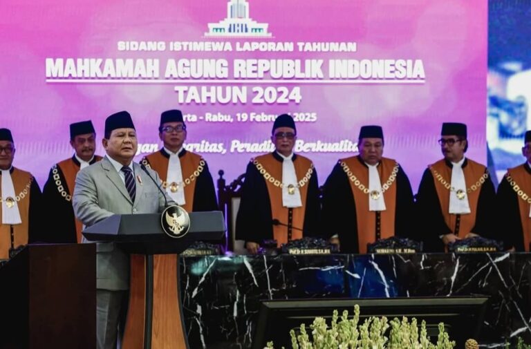 Presiden Prabowo Apresiasi Hakim dalam Penegakan Hukum di Indonesia