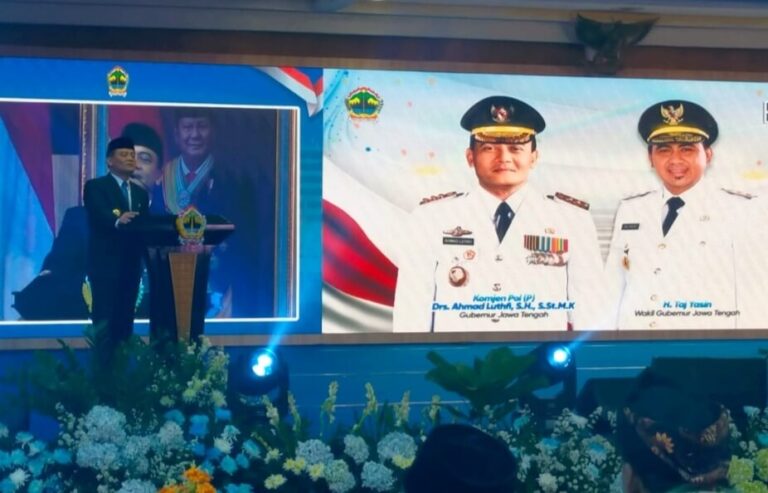 Sertijab Gubernur Jateng Ahmad Luthfi Berlangsung Meriah