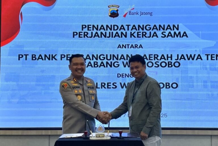 Bank Jateng dan Polres Wonosobo Kerja Sama Pembayaran Gaji PNPP